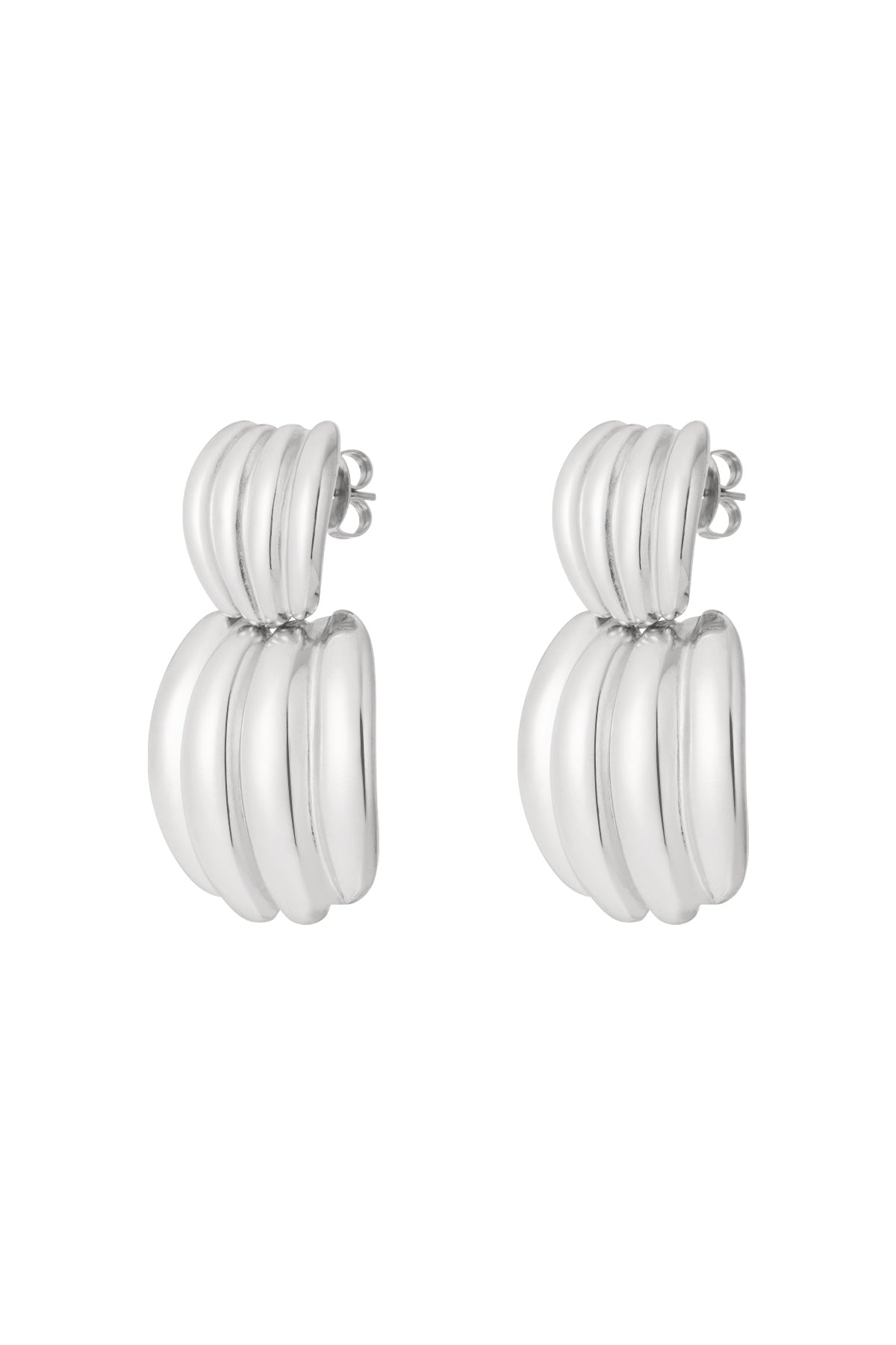 Edelstahl Ohrstecker Geometrisch Casual Daily Simple Serie Damenschmuck