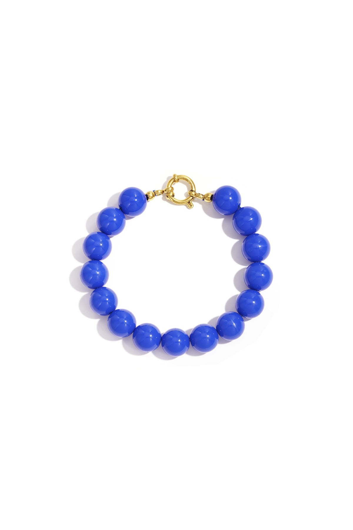 Armband mit mittelgroßen Perlen und Vorderverschluss – 12 mm