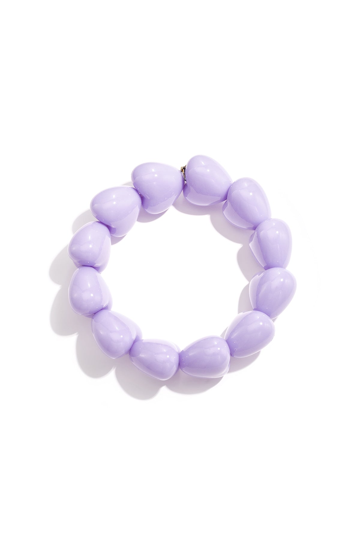 Armband mit großen Herzperlen