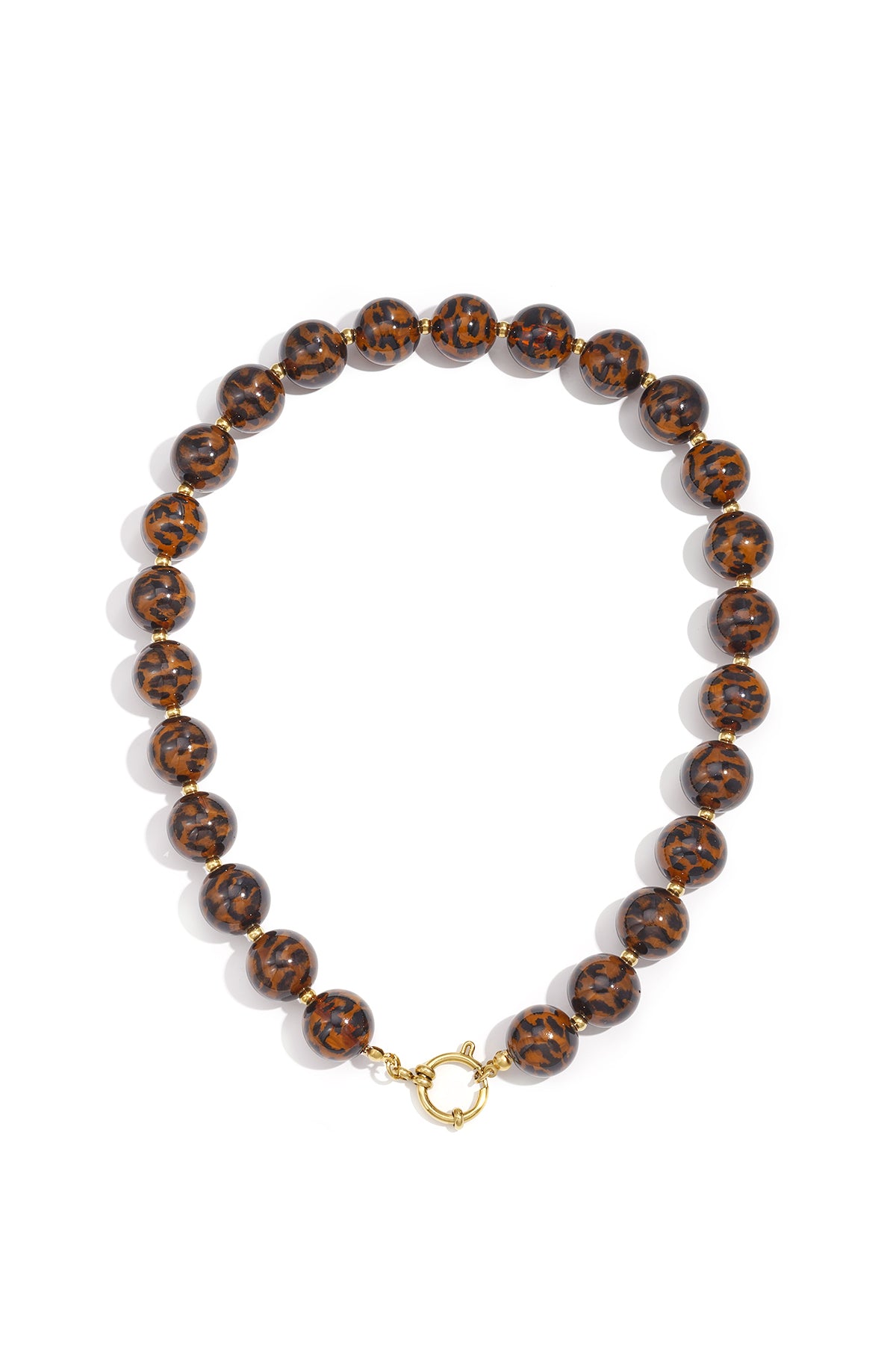 Halsketten mit Acrylperlen, Retro-Stil, klassische Serie, Damenschmuck, 16 mm