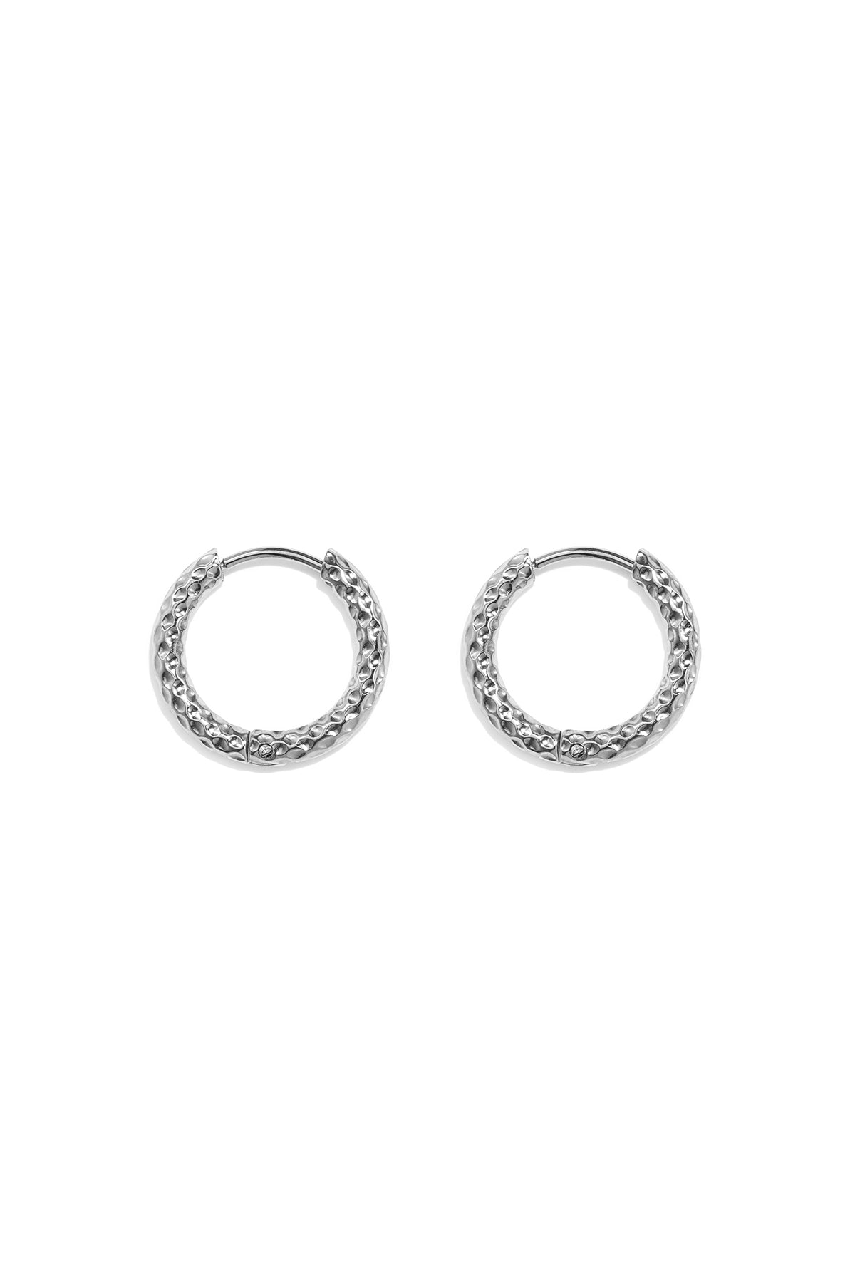 Edelstahl-Creolen, schlicht, elegant, für jeden Tag – Damenschmuck