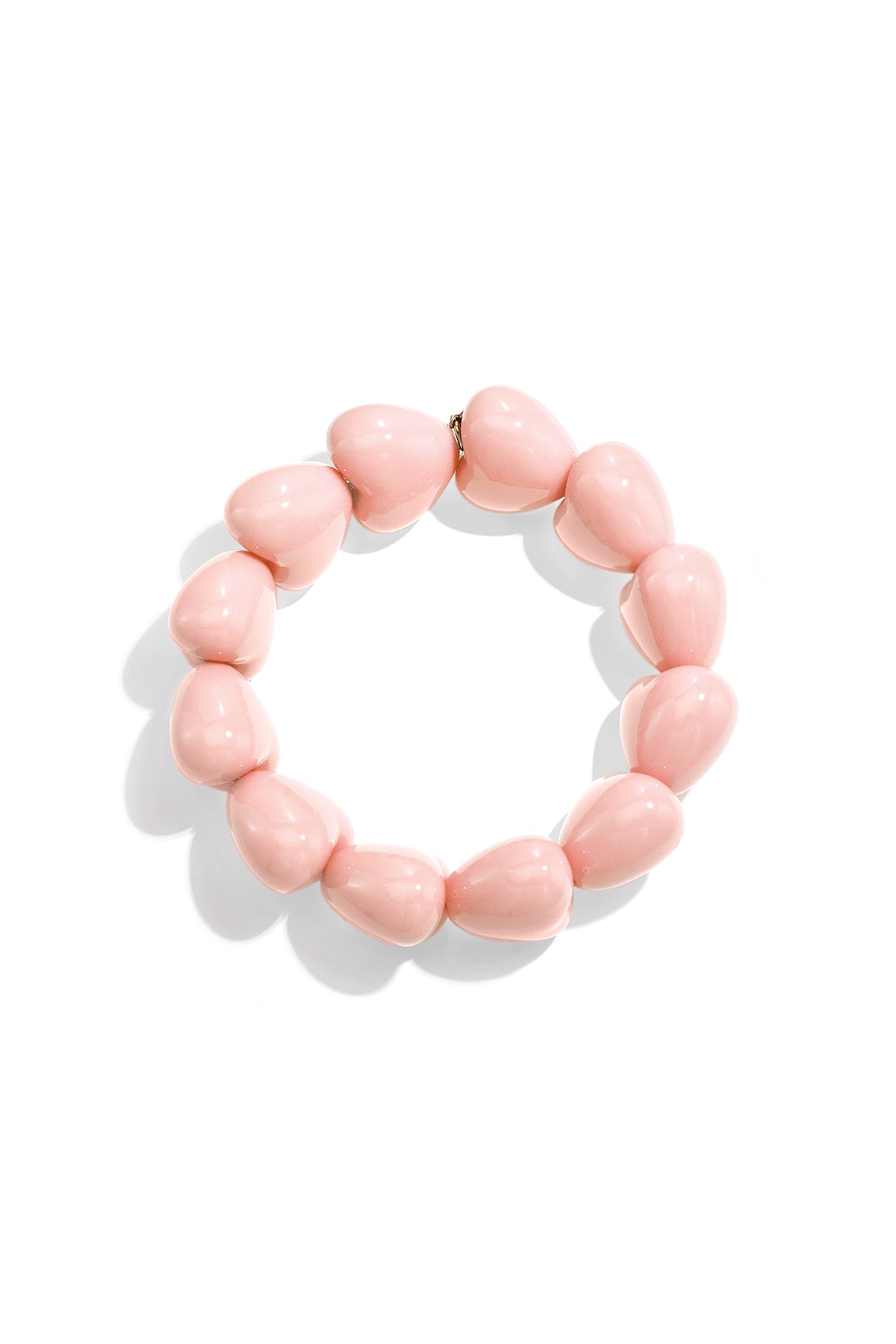 Armband mit großen Herzperlen