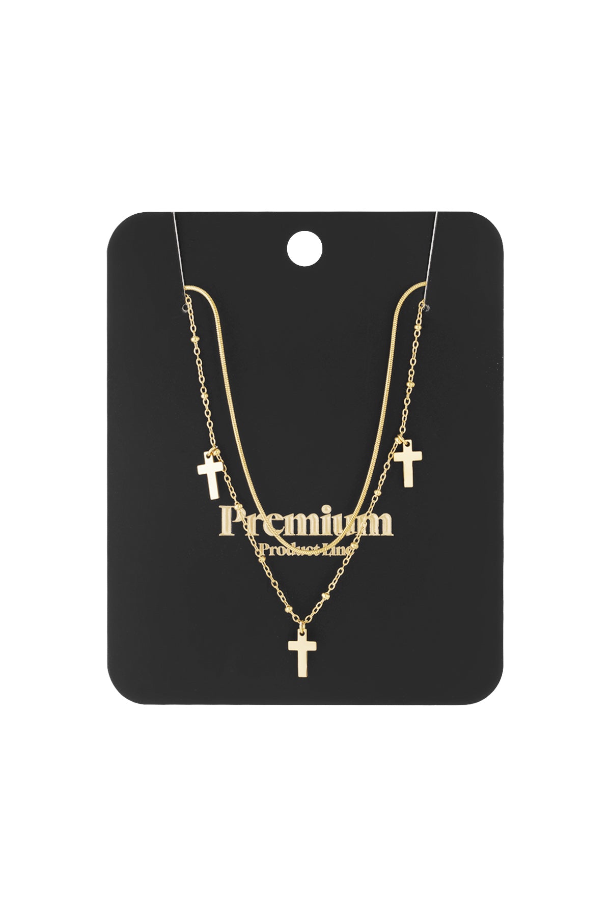   Mehrlagige Halsketten Kreuz Casual Daily Simple Series Damenschmuck