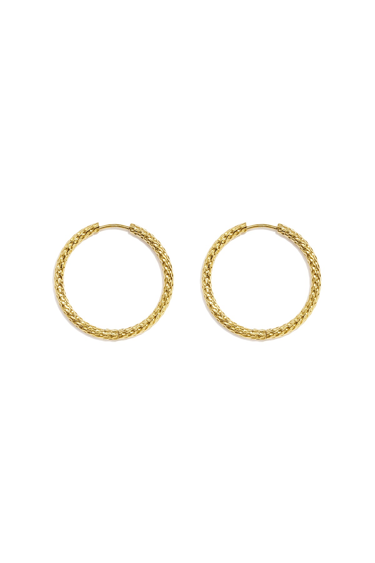 Edelstahl-Creolen, schlicht, elegant, für jeden Tag – Damenschmuck