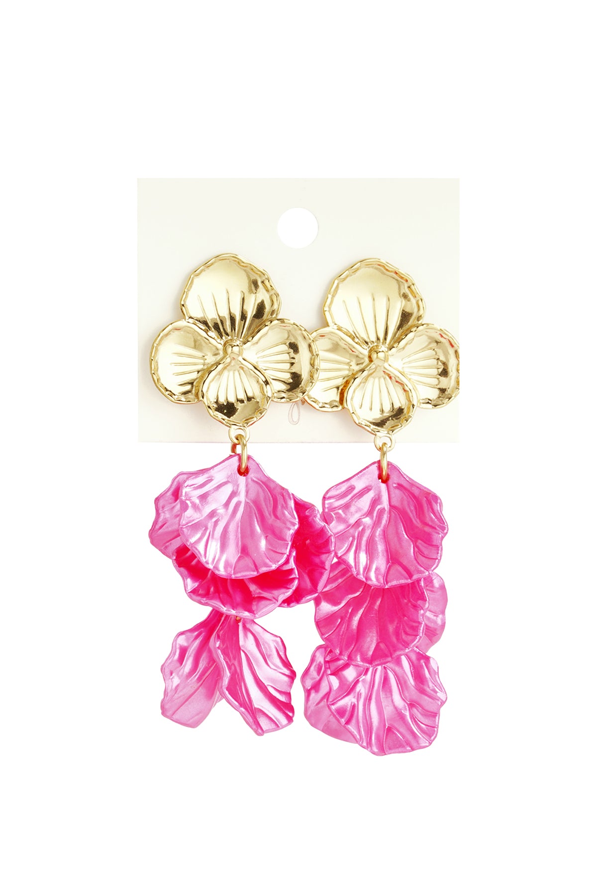 Blumenohrringe mit Perlmutt