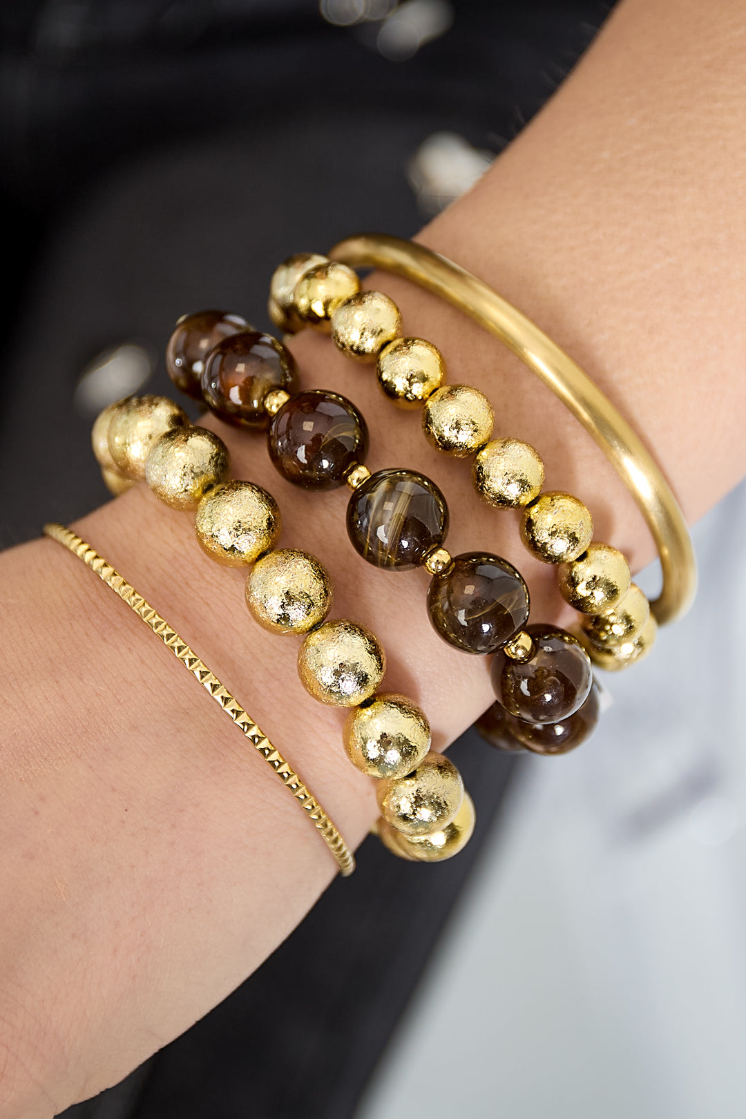 Armbandset mit 3 Perlen