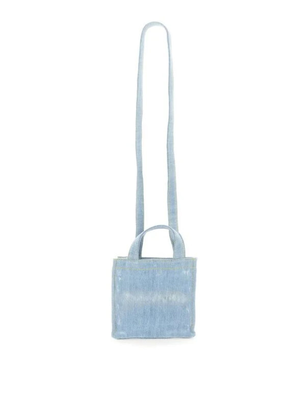Mini Denim-Shopper mit Logo