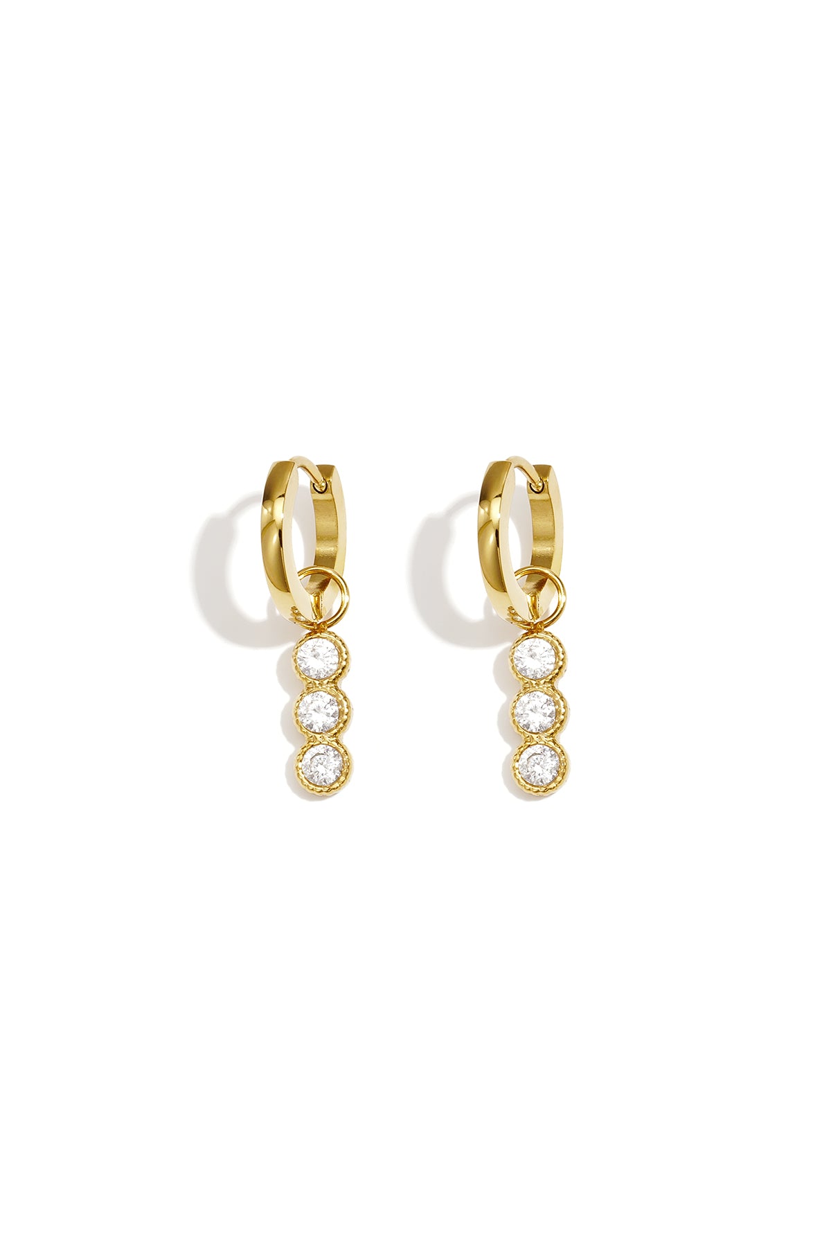 Ohrhänger aus Edelstahl, schlicht und elegant, Modell „Damenschmuck“, Serie „Alltagsschmuck“, Damenschmuck
