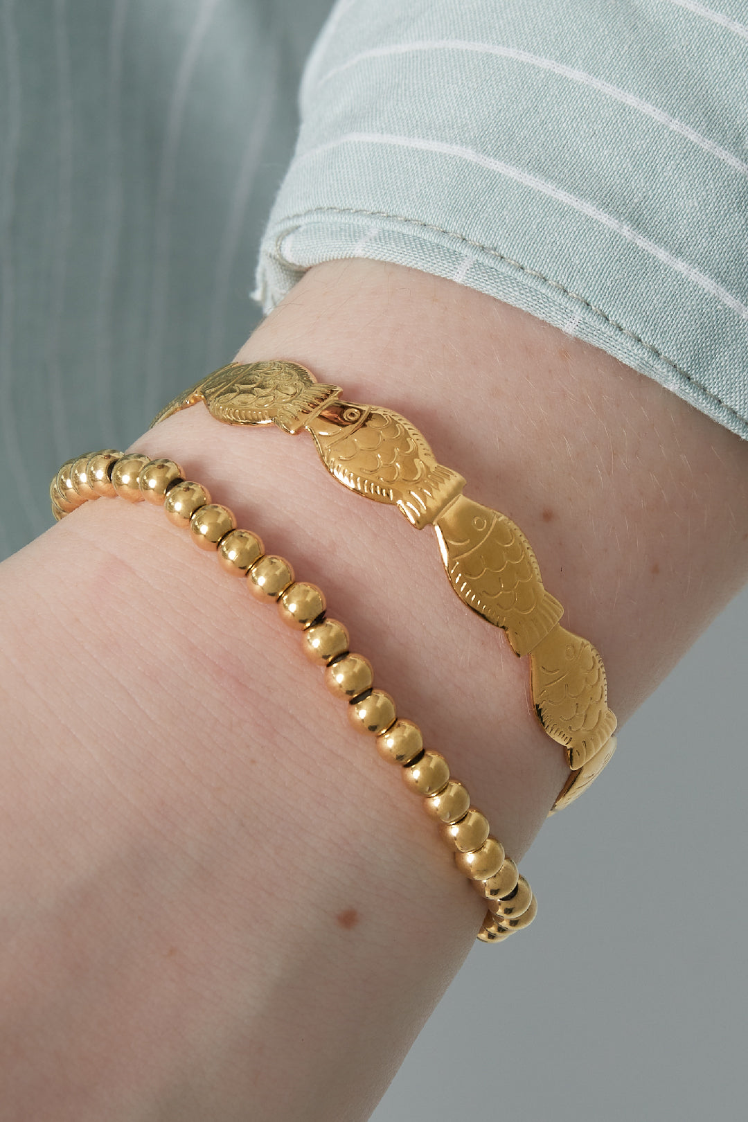 Armbänder aus massiven Perlen - 5 mm