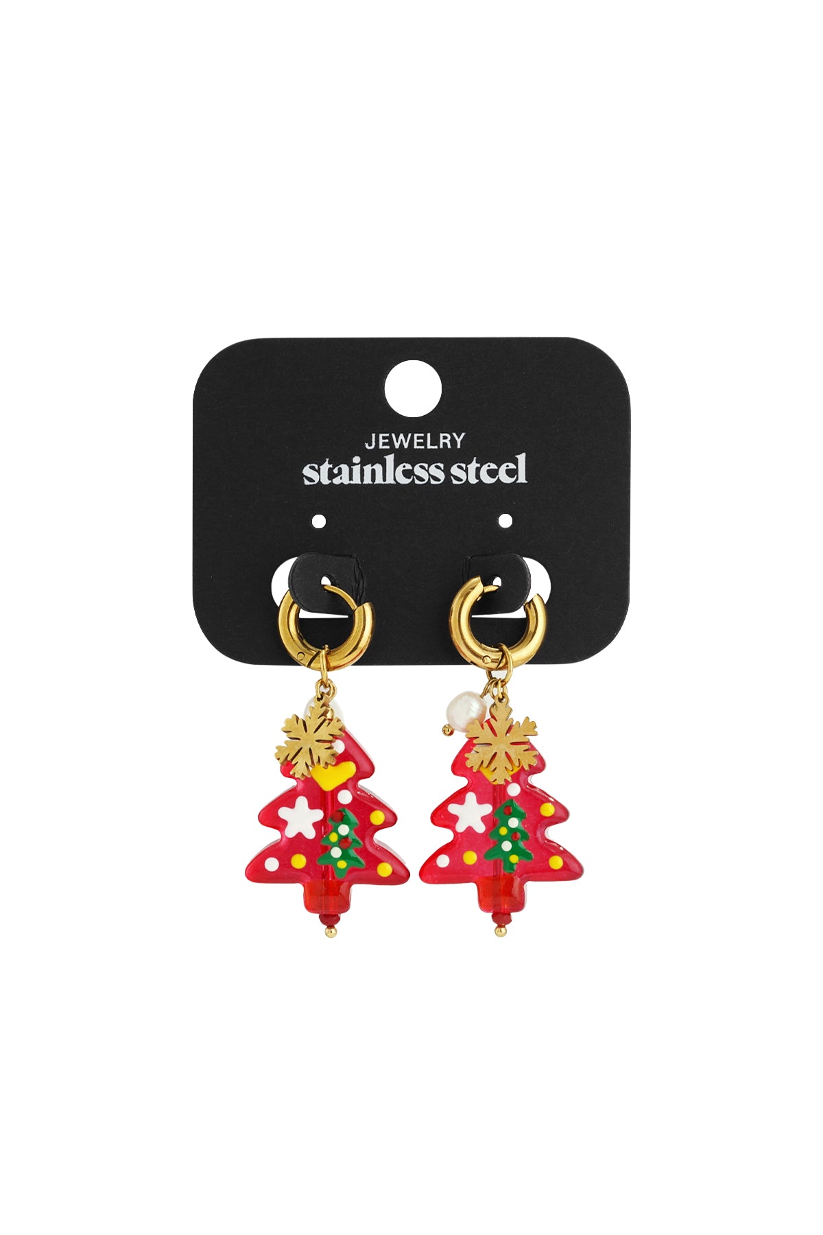 Edelstahl Tropfen Ohrringe pflanze Casual Weihnachten Einfache Serie frauen schmuck