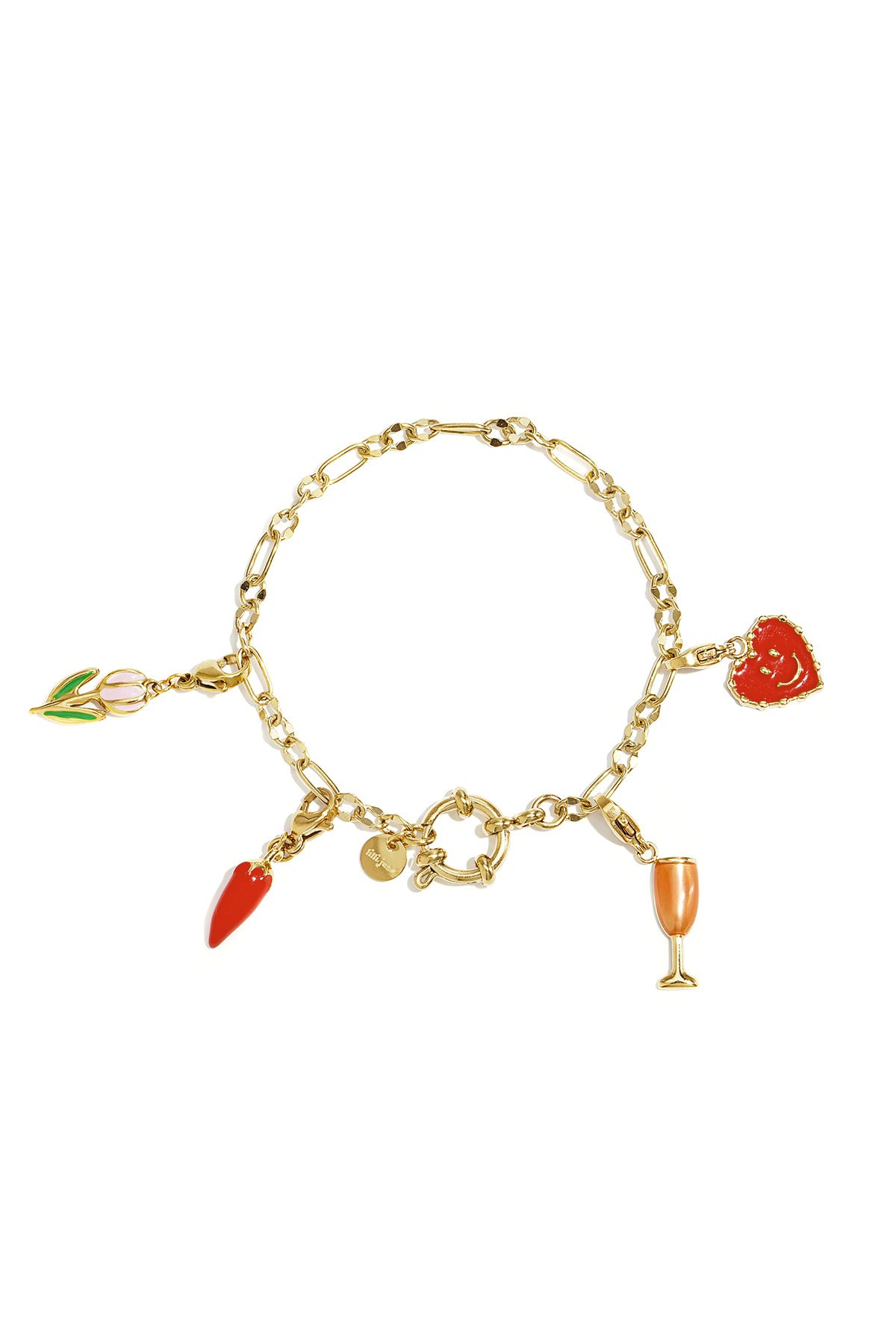 Armband mit Frontverschluss und unterschiedlich langen Gliedern