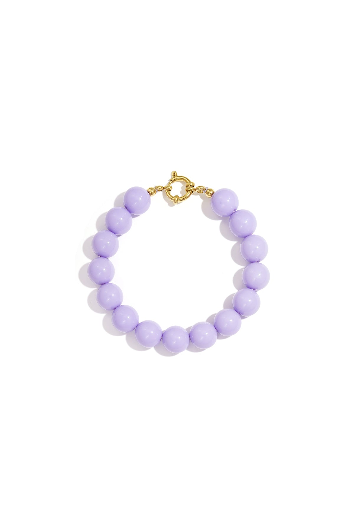 Armband mit mittelgroßen Perlen und Vorderverschluss – 12 mm