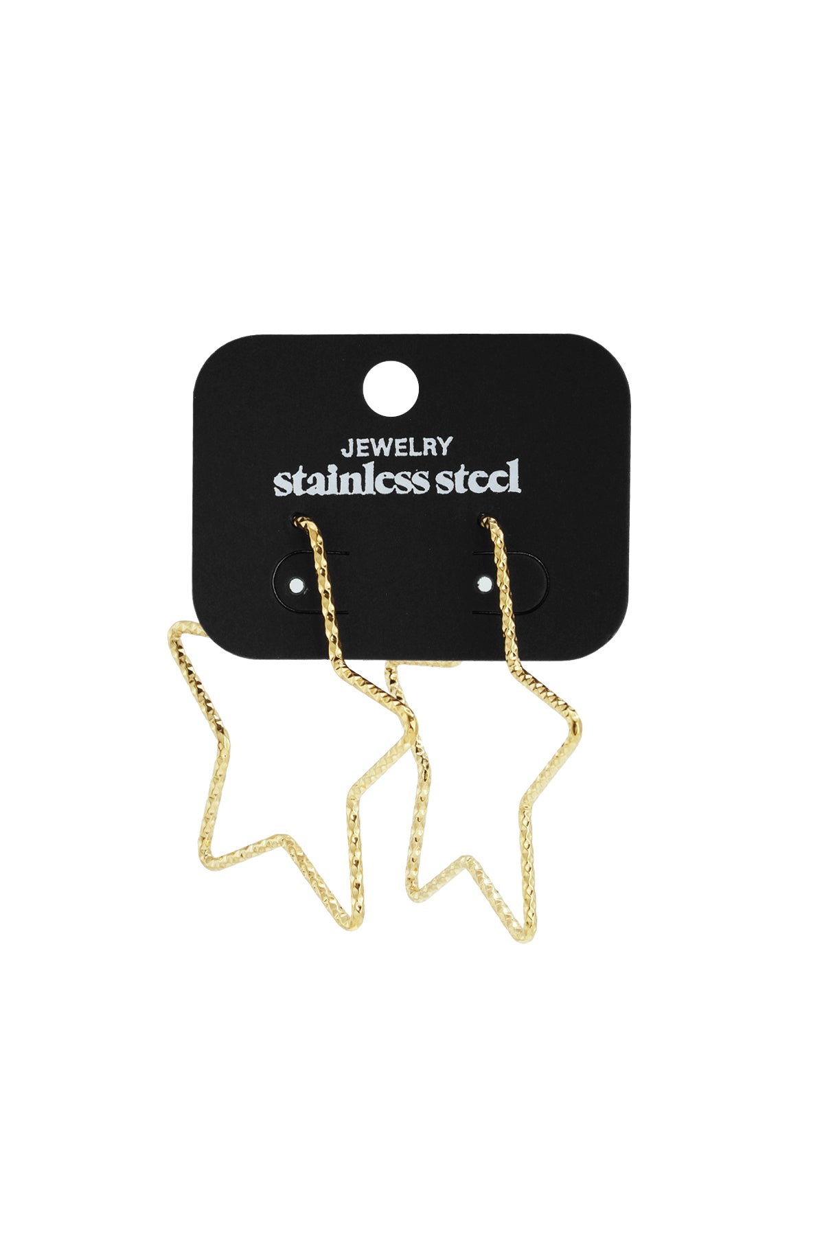 Edelstahl Creolen Stern Casual Täglich Einfache Serie frauen schmuck