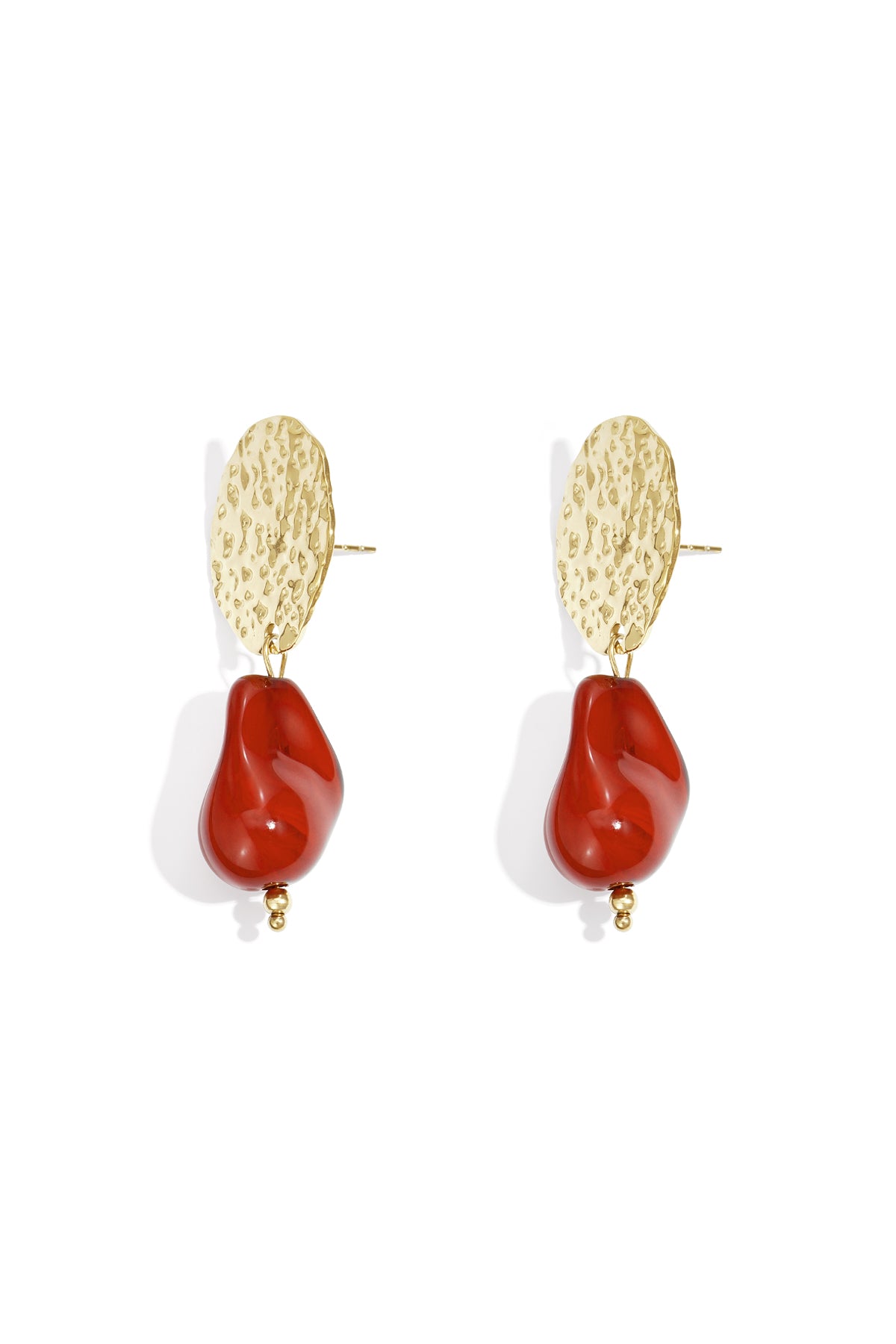 Ohrhänger aus Edelstahl, unregelmäßige Form, lässig-schlichte Serie, Damenschmuck
