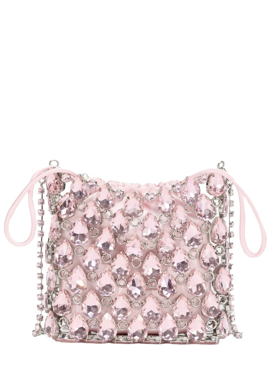 Tasche Mini IN MAGLIA METALLICA CON CRISTALLI