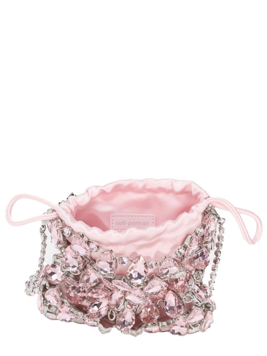 Tasche Mini IN MAGLIA METALLICA CON CRISTALLI