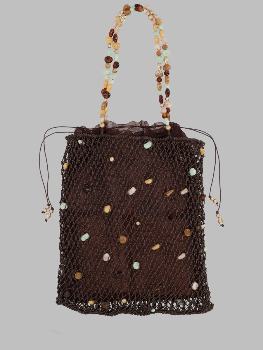 Shopper "Mercier" Con Perline Decorative