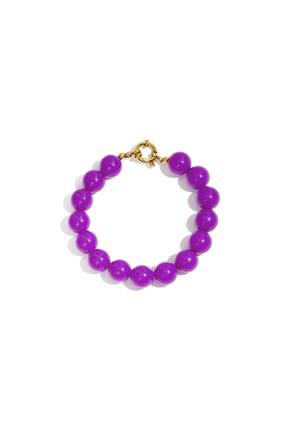 Armband mit mittelgroßen Perlen und Vorderverschluss – 12 mm