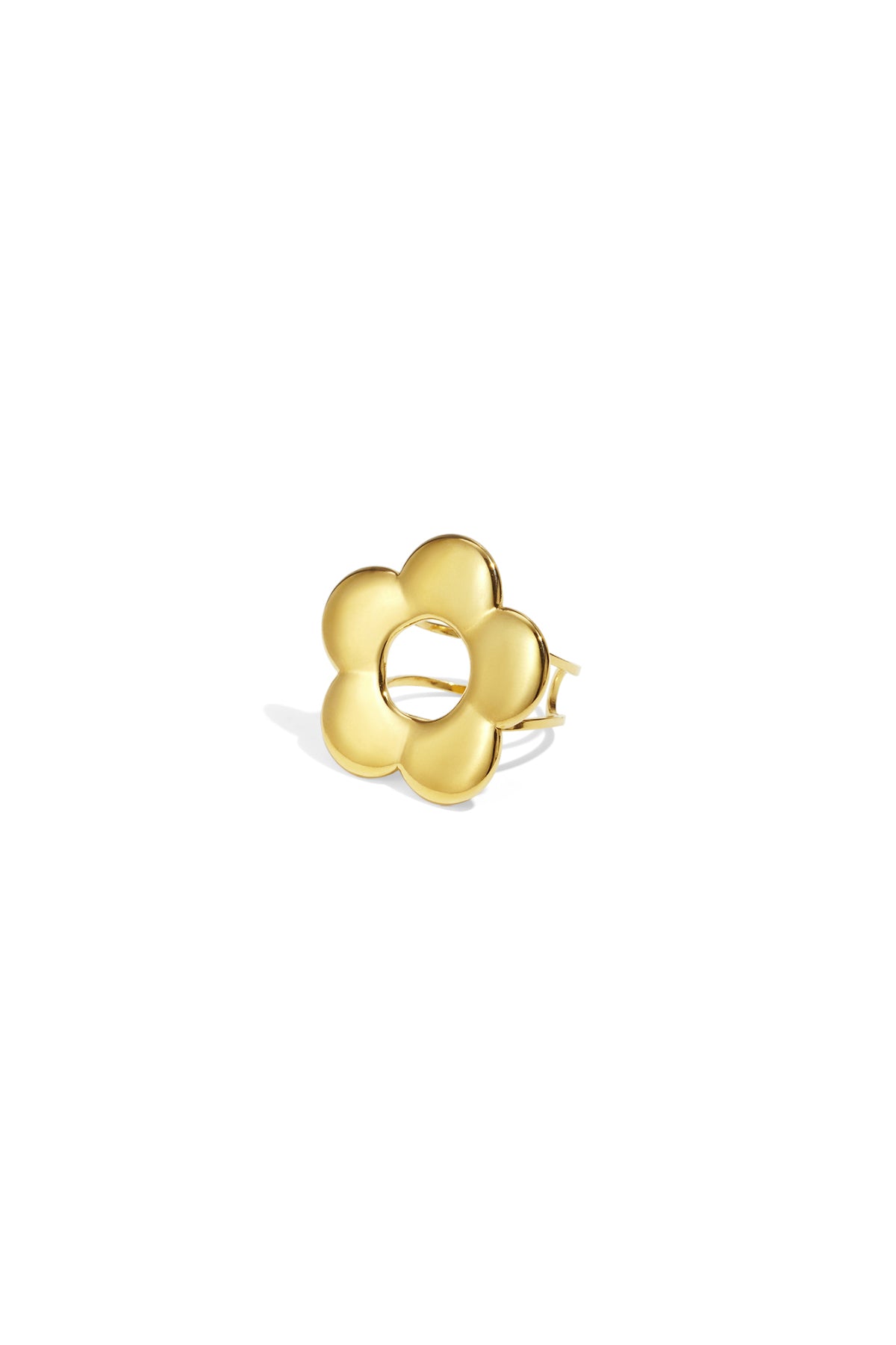Edelstahl Statement Ringe Blume Casual Daily Simple Serie Damenschmuck
