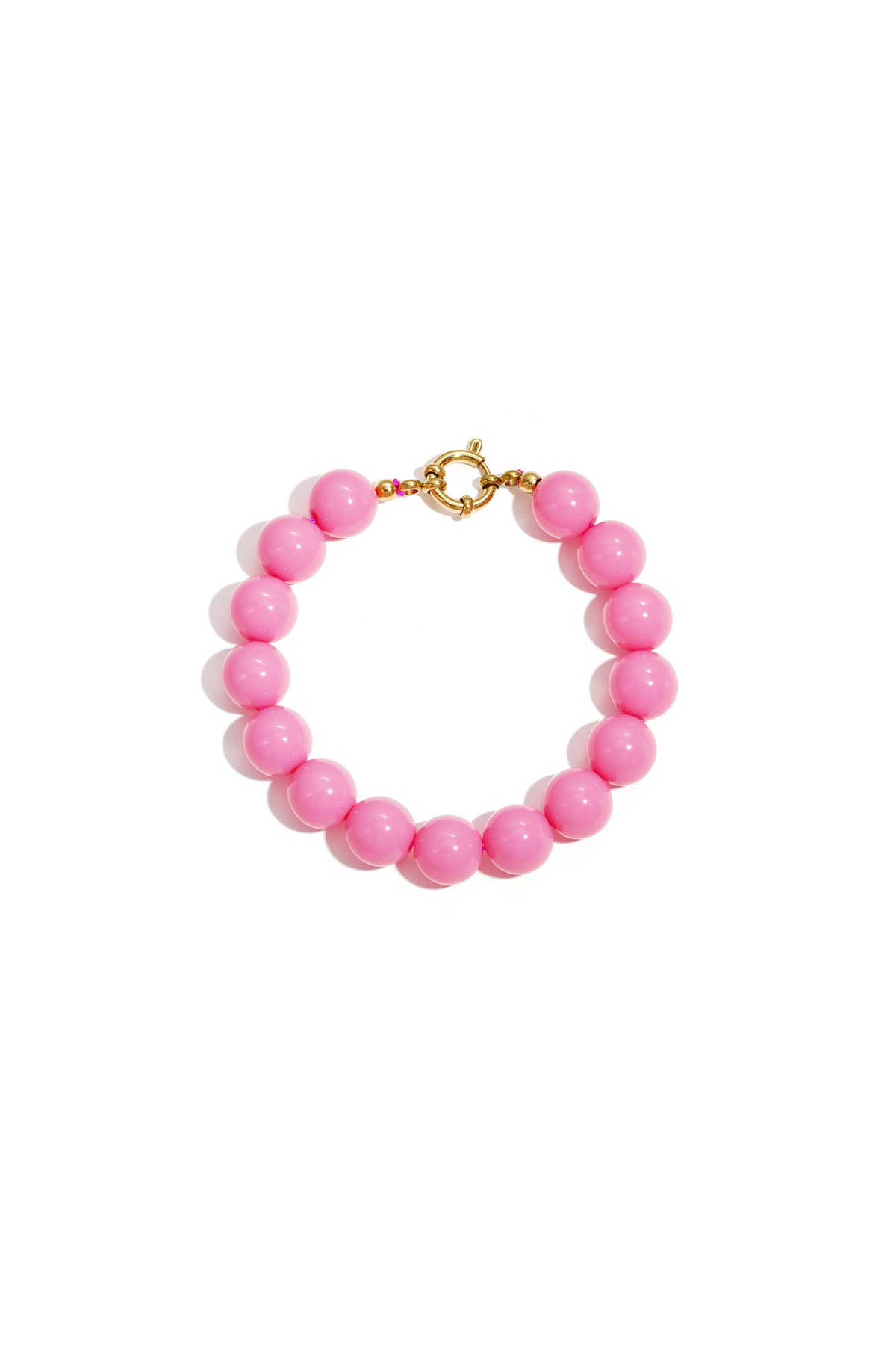 Armband mit mittelgroßen Perlen und Vorderverschluss – 12 mm