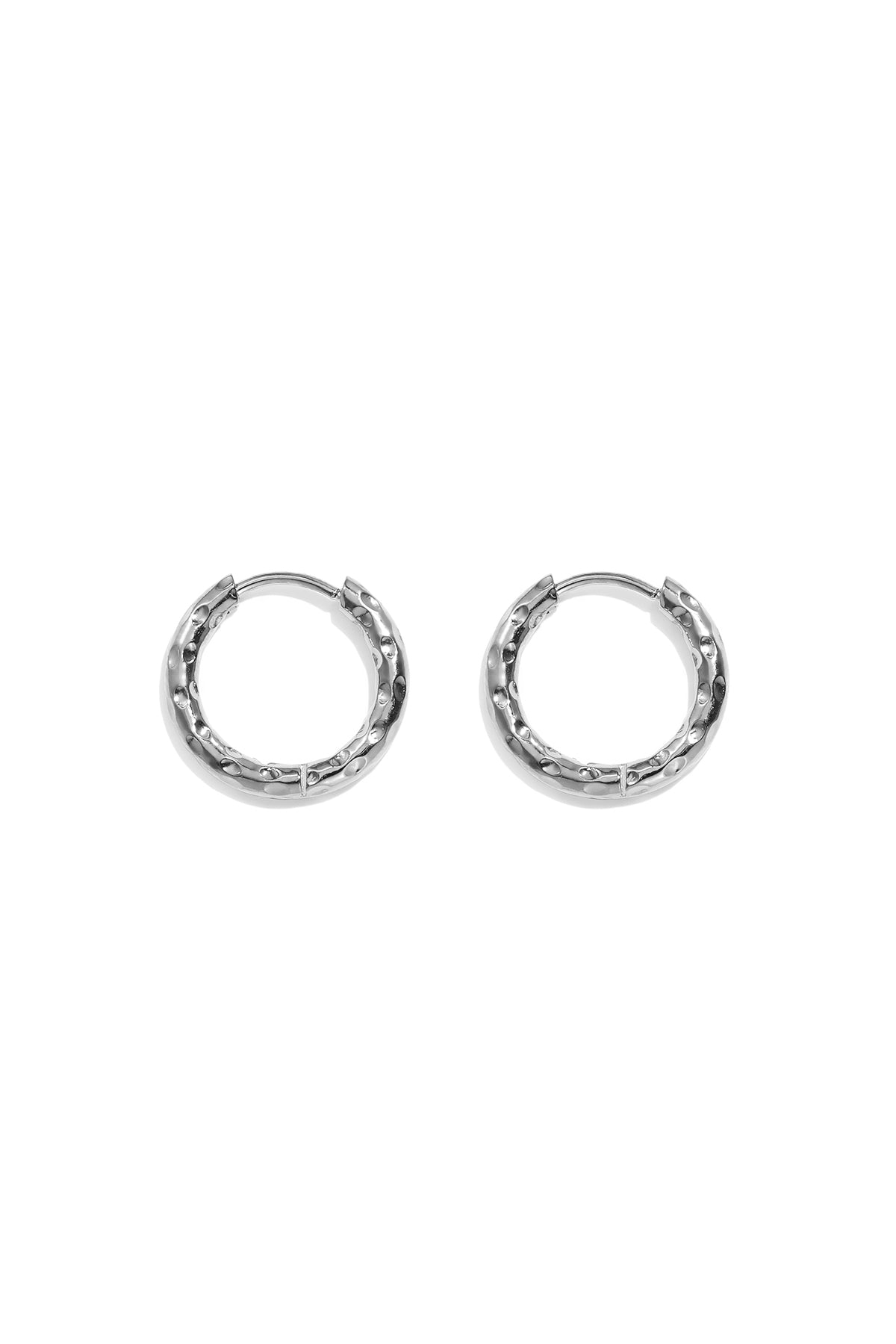 Edelstahl-Creolen, schlicht, elegant, für jeden Tag – Damenschmuck