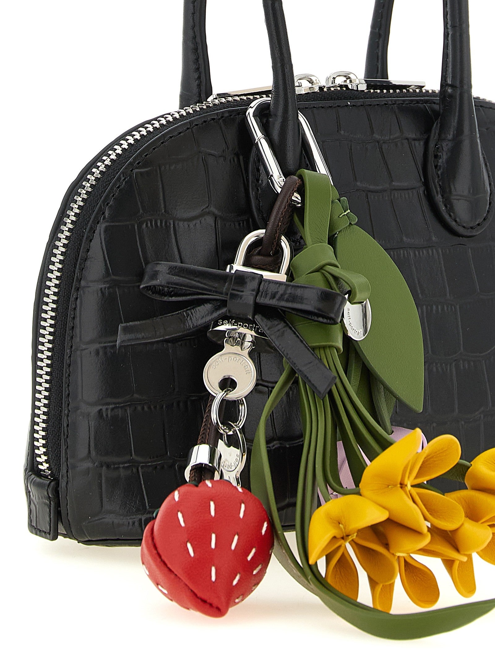 'Croc Leather Mini Toast' Handtasche