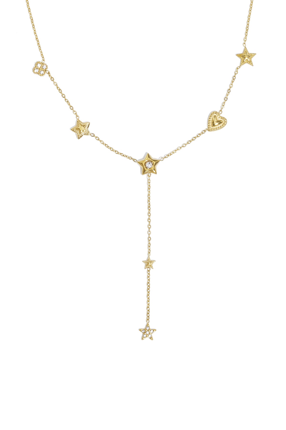 Edelstahl Anhänger Halsketten Stern Casual Täglich Einfache Serie Damen Schmuck