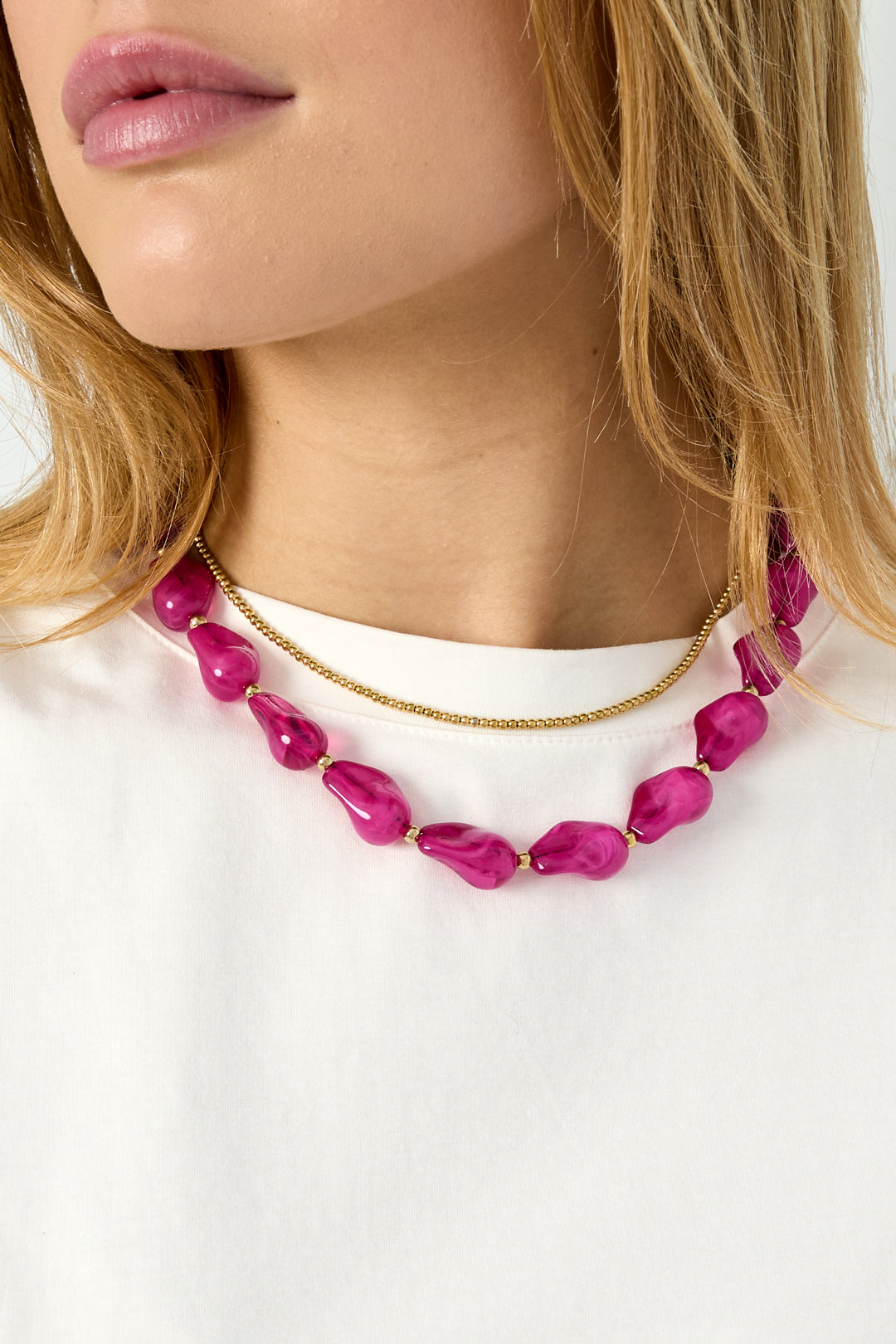 Acryl Perlen Halsketten Perlen Casual Täglich Einfache Serie frauen schmuck