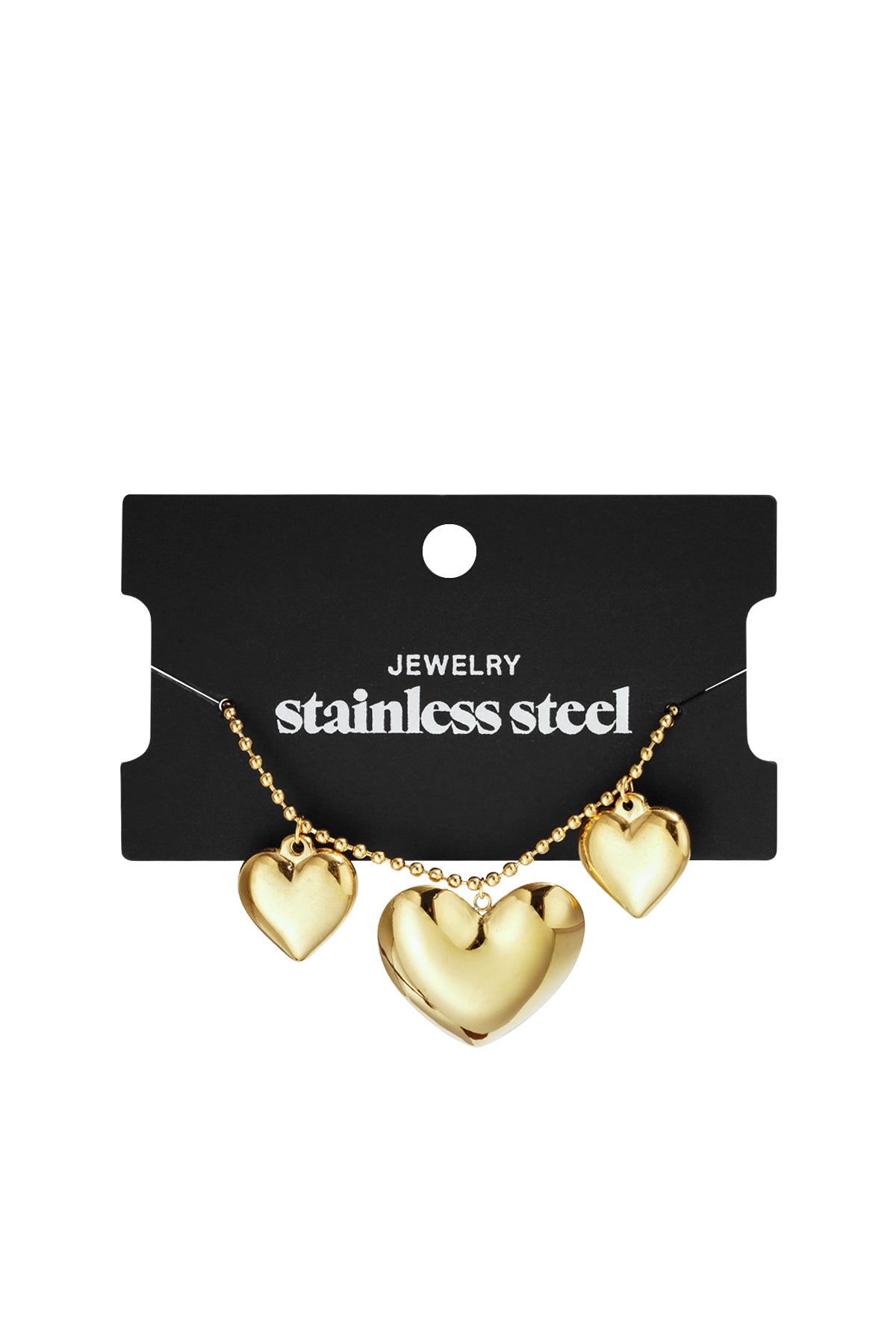 Edelstahl-Charm-Armbänder, Herz, lässige und schlichte Serie, Damenschmuck