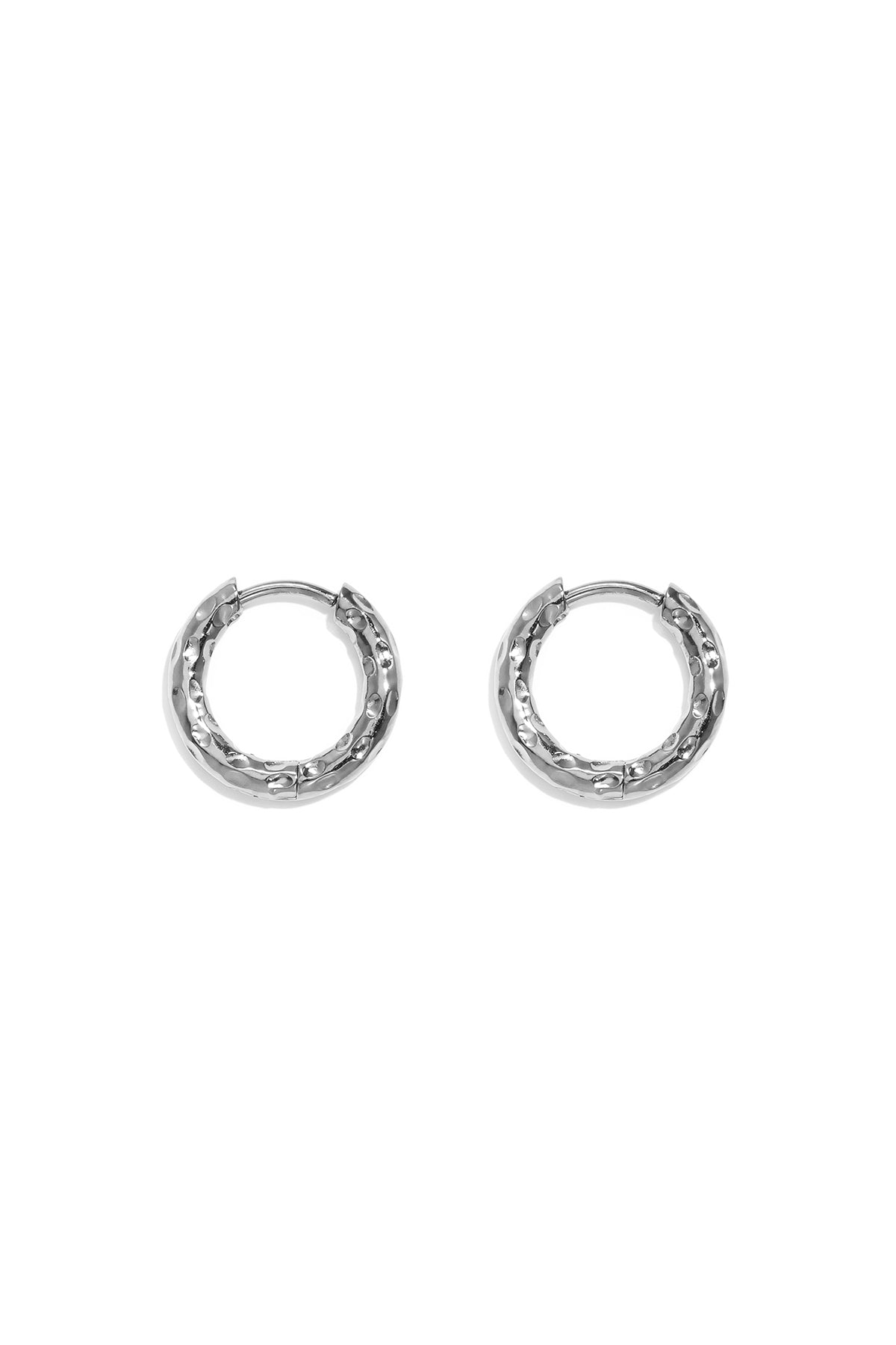 Edelstahl-Creolen, schlicht, elegant, für jeden Tag – Damenschmuck