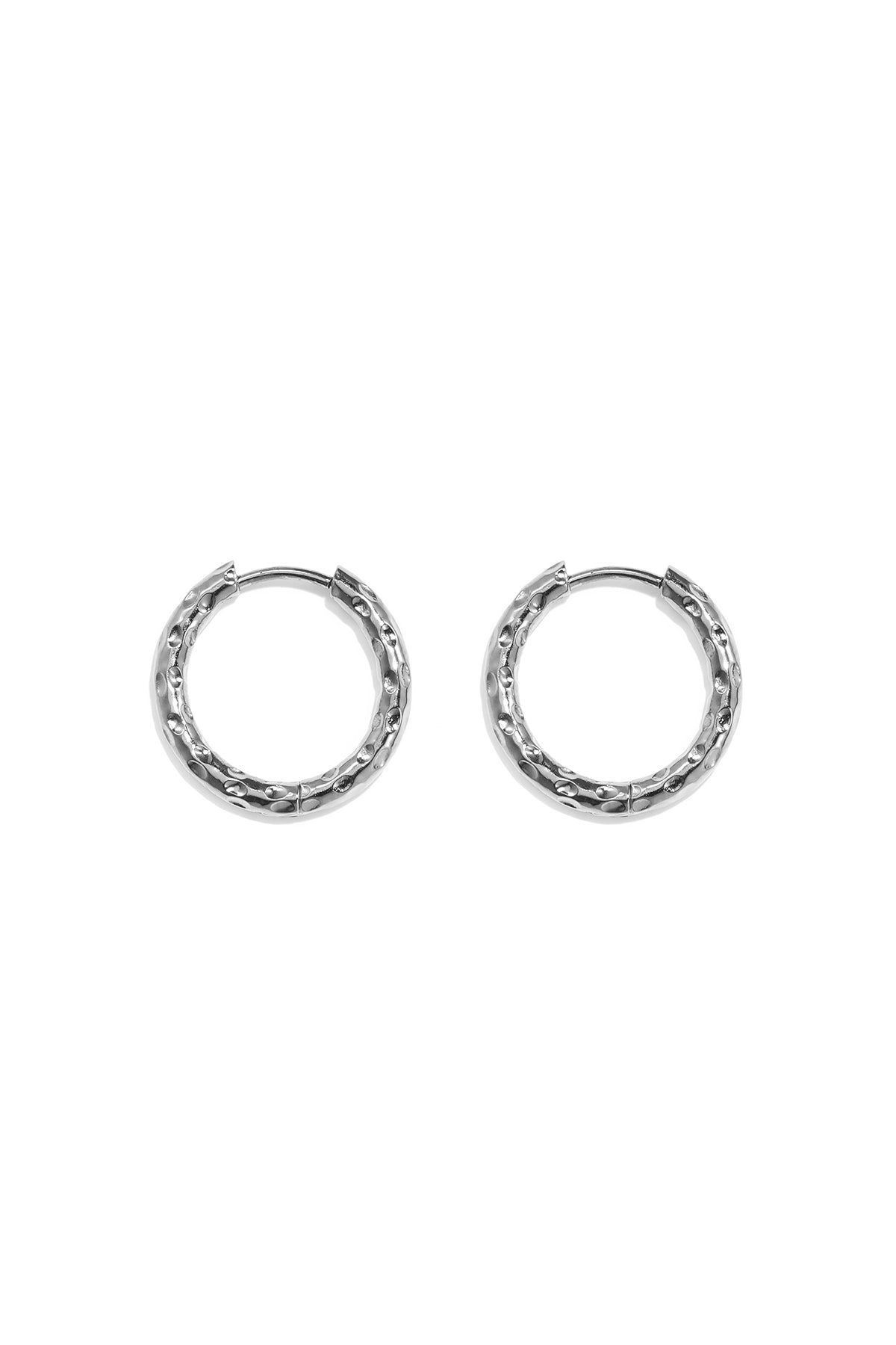 Edelstahl-Creolen, schlicht, elegant, für jeden Tag – Damenschmuck