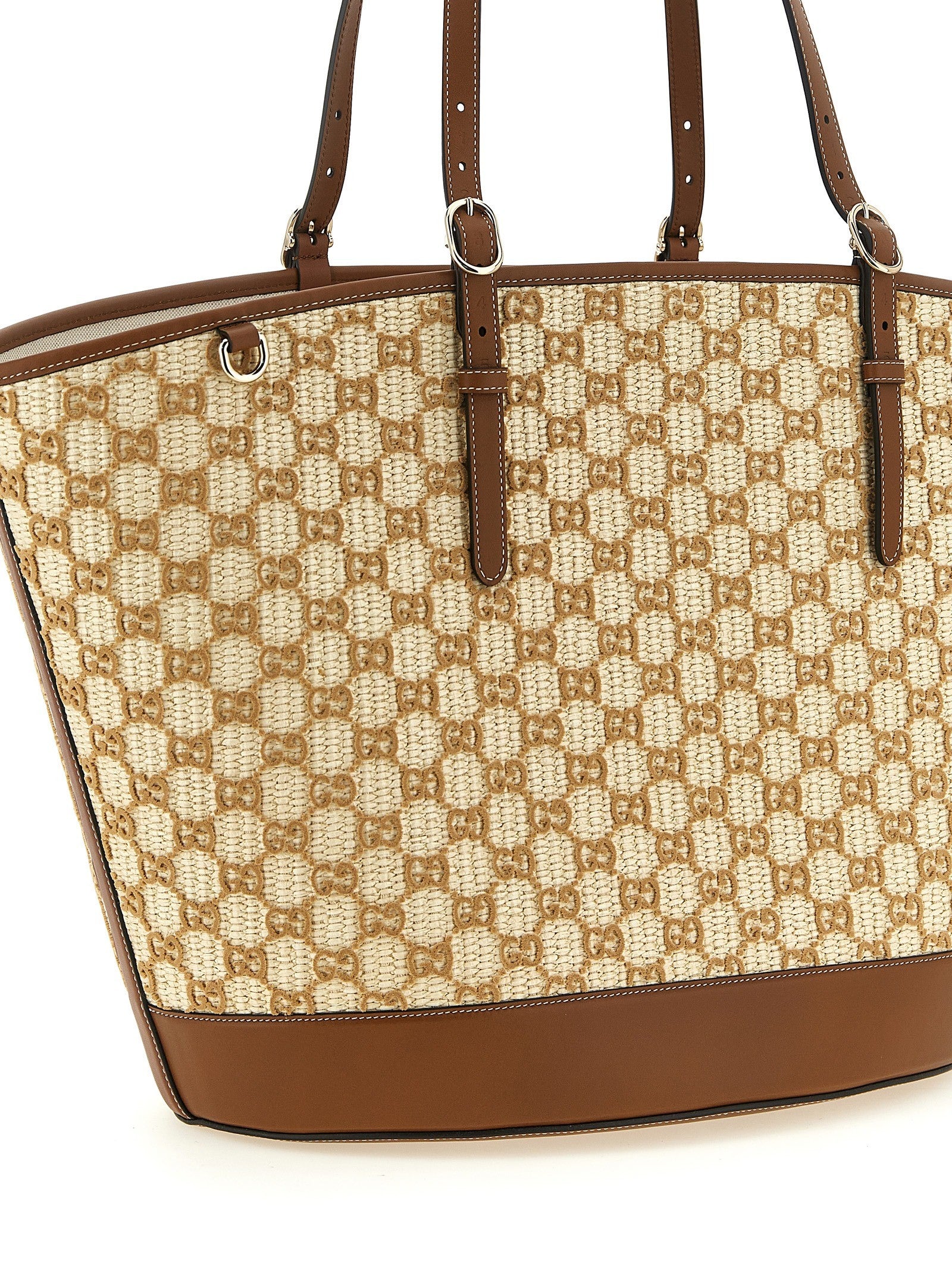 Große geflochten Einkaufs Tasche
