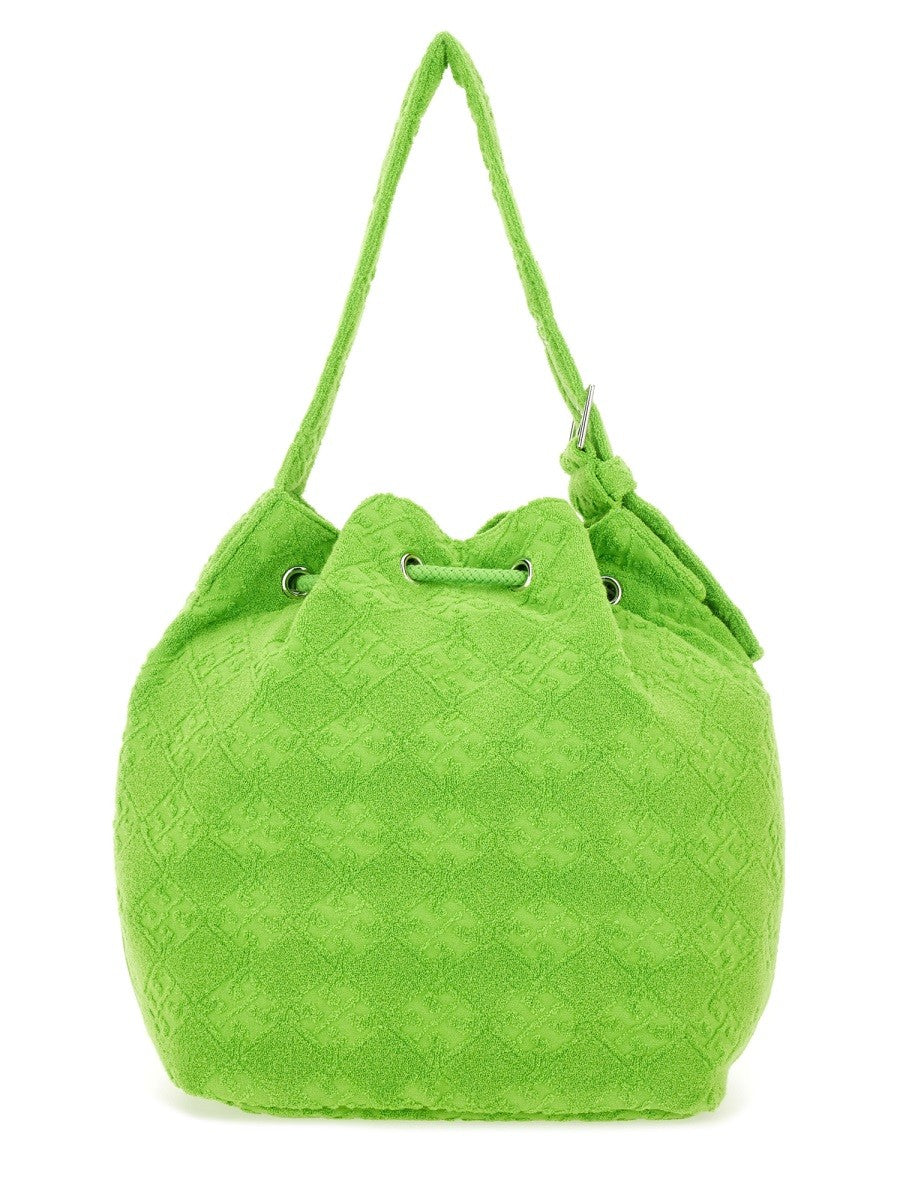 OVERSIZED "T MONOGRAM" Beuteltasche