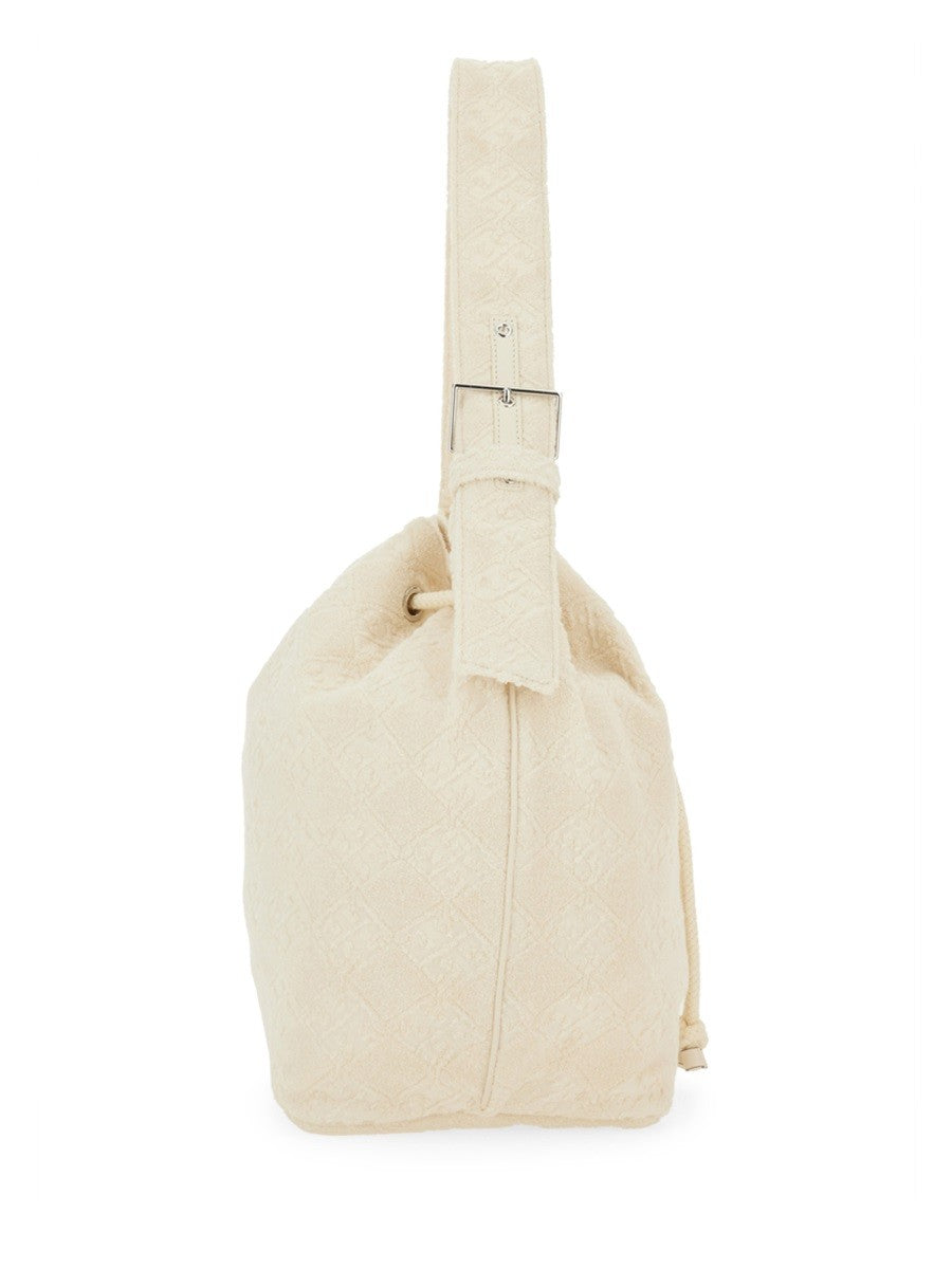 OVERSIZED "T MONOGRAM" Beuteltasche