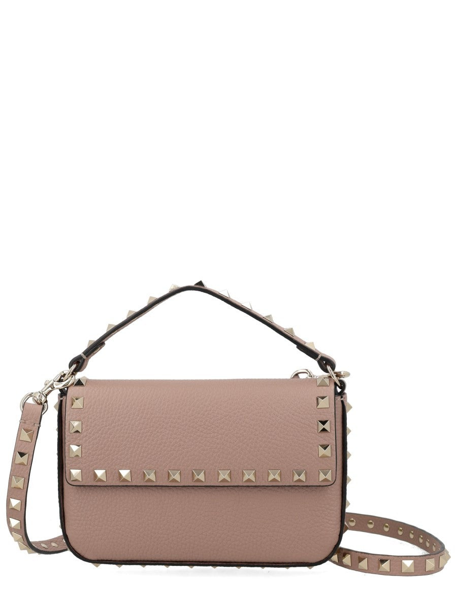 Etui ROCKSTUD IN VITELLO GRANATO