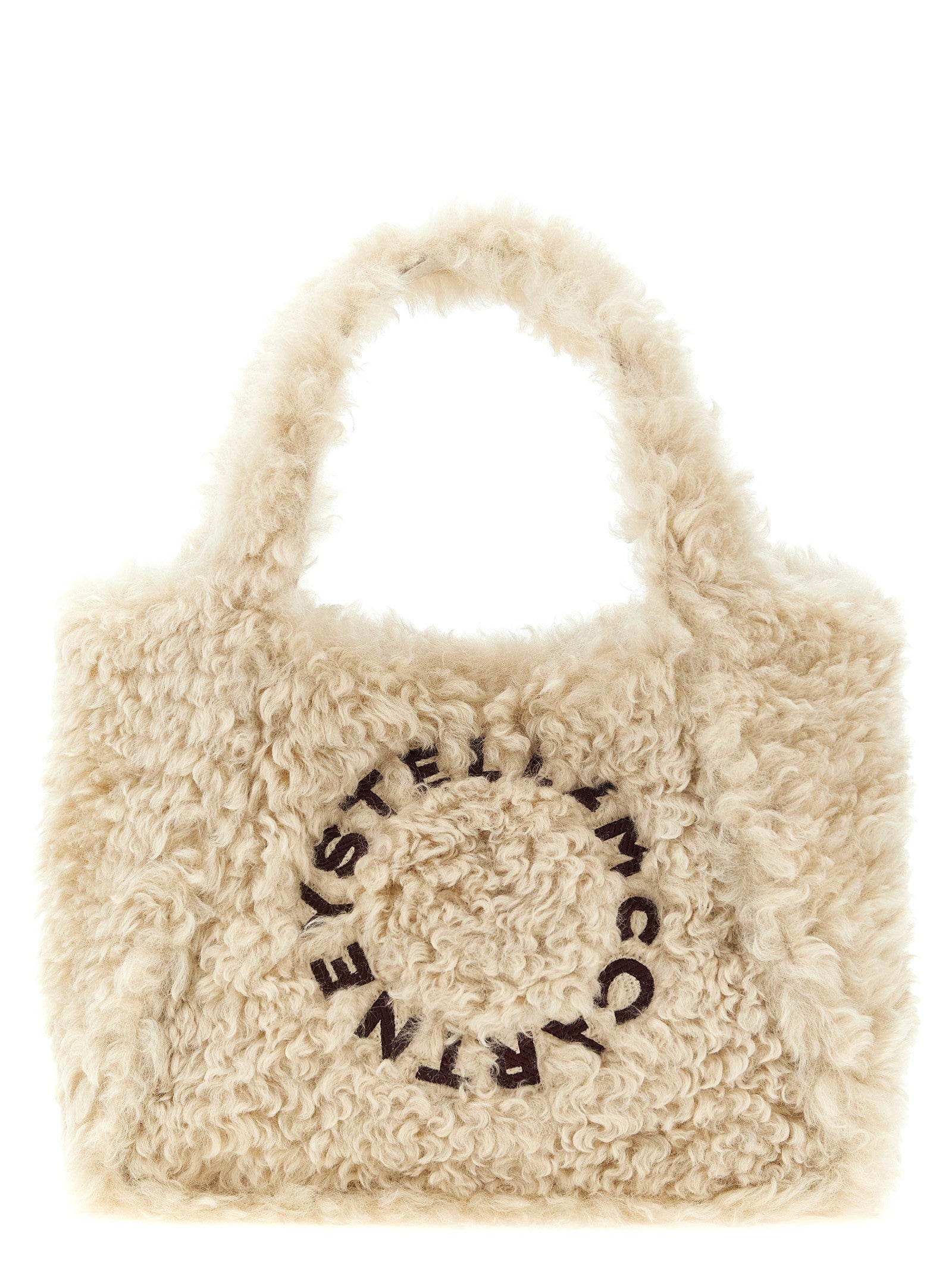 Shearling Logo Einkaufs Tasche