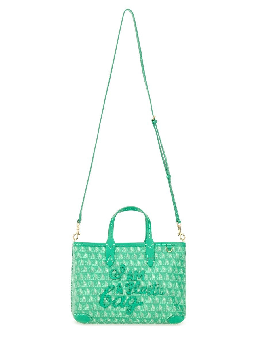 XS Shopper Mit "I AM A PLASTIC BAG" Muster